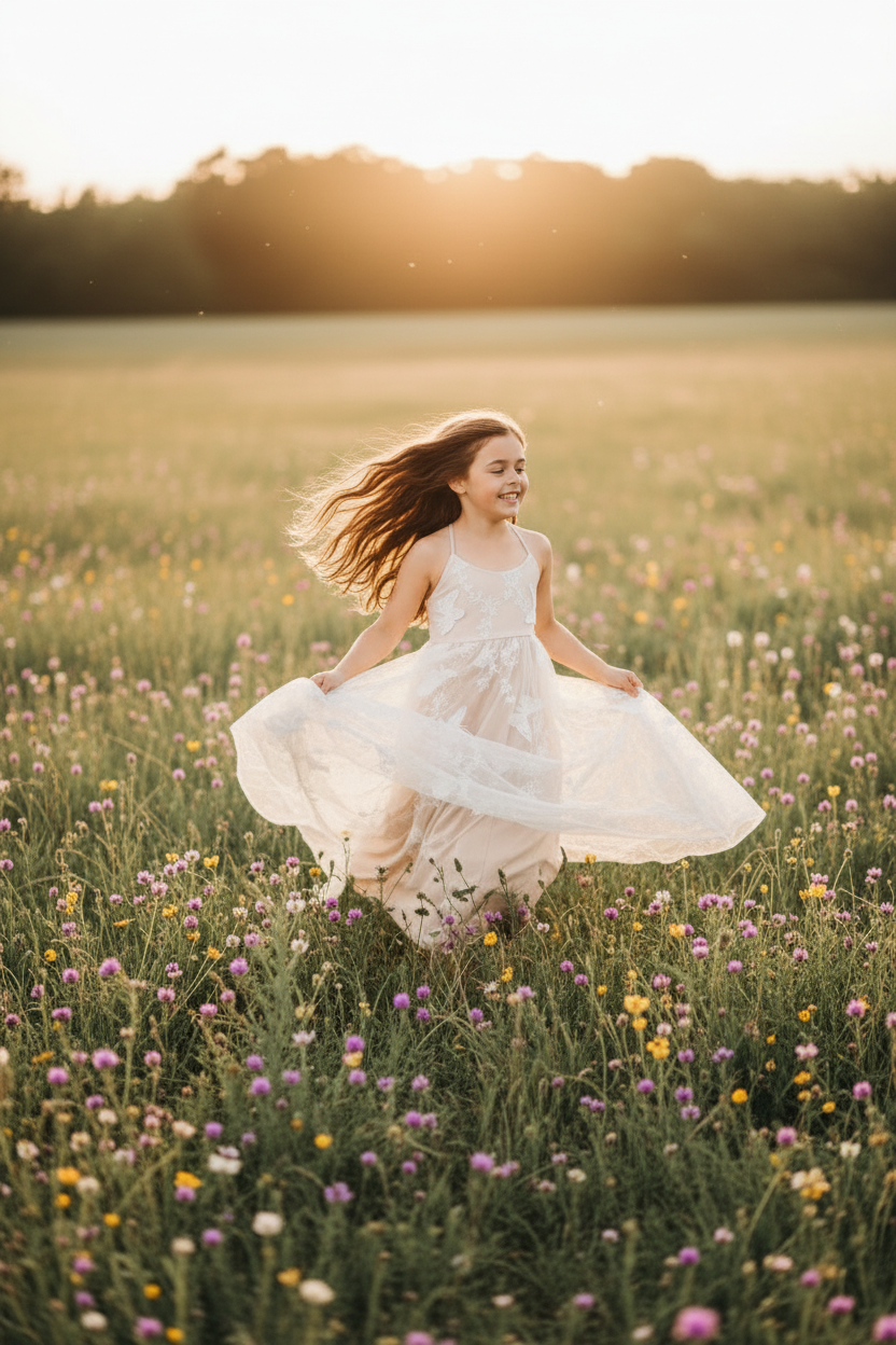 INDIE BLUE Dresses Butterfly Dress (natural)