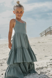 INDIE BLUE Dresses Wendy Dress (soft teal muslin)