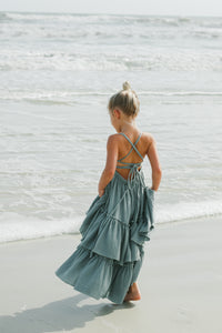 INDIE BLUE Dresses Wendy Dress (soft teal muslin)