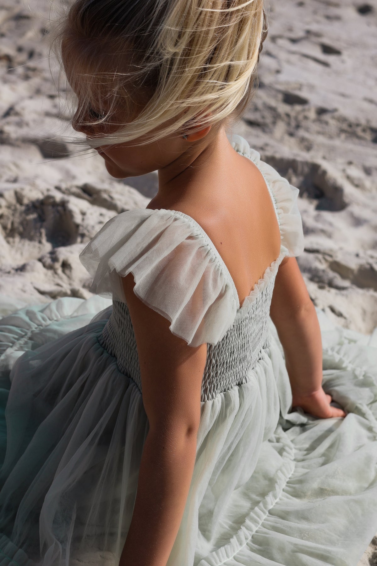 INDIE BLUE Dresses Marabella Dress (mint tulle)