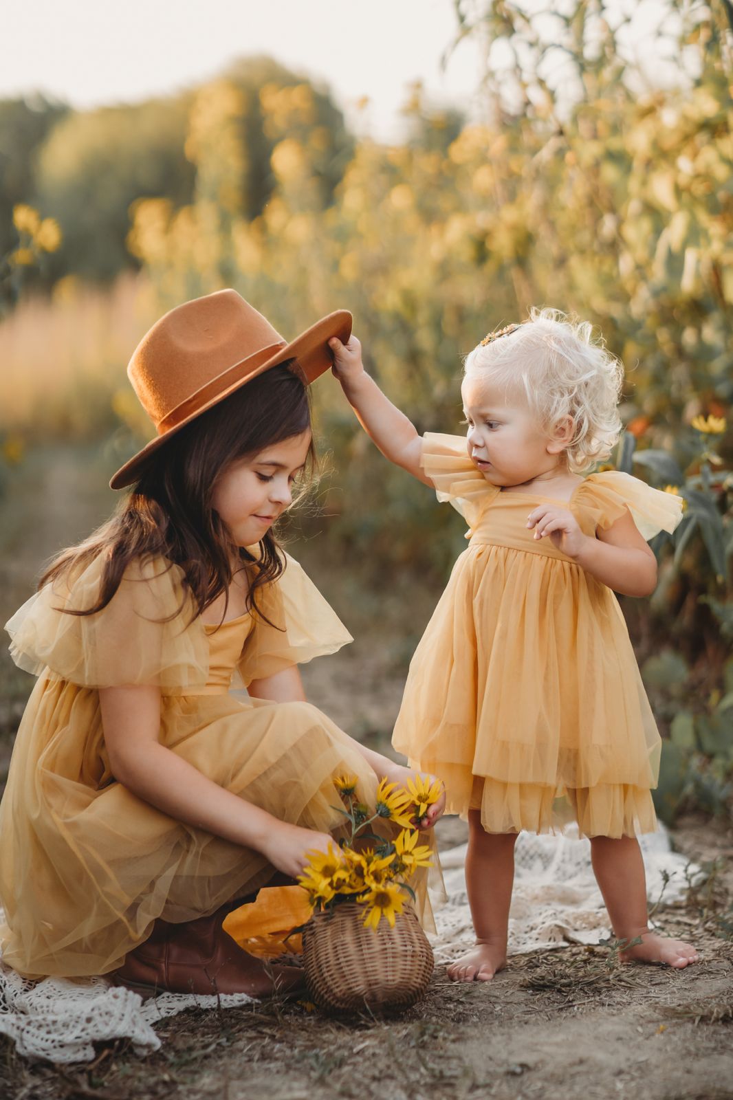 INDIE BLUE Dresses Fawn Dress (saffron tulle)