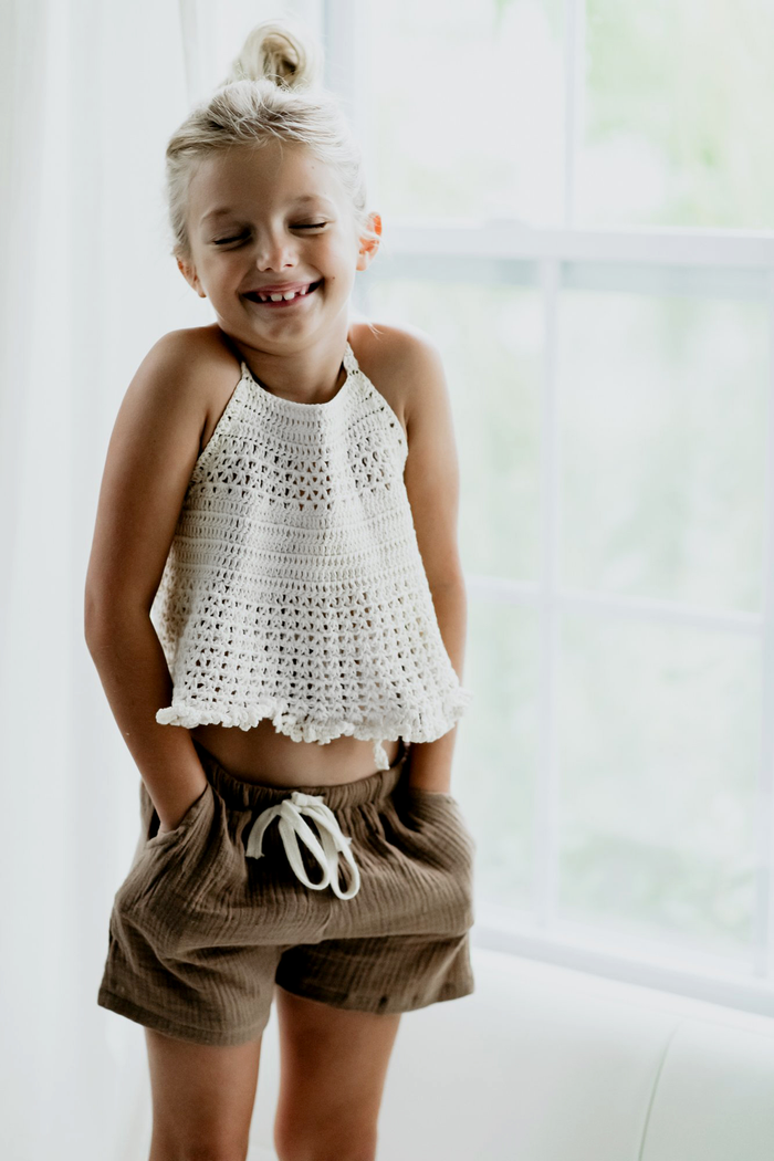 INDIE BLUE Accessories Izzy Halter (ivory)