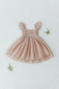 INDIE BLUE Dresses Juliet Dress (sequin pink tulle)
