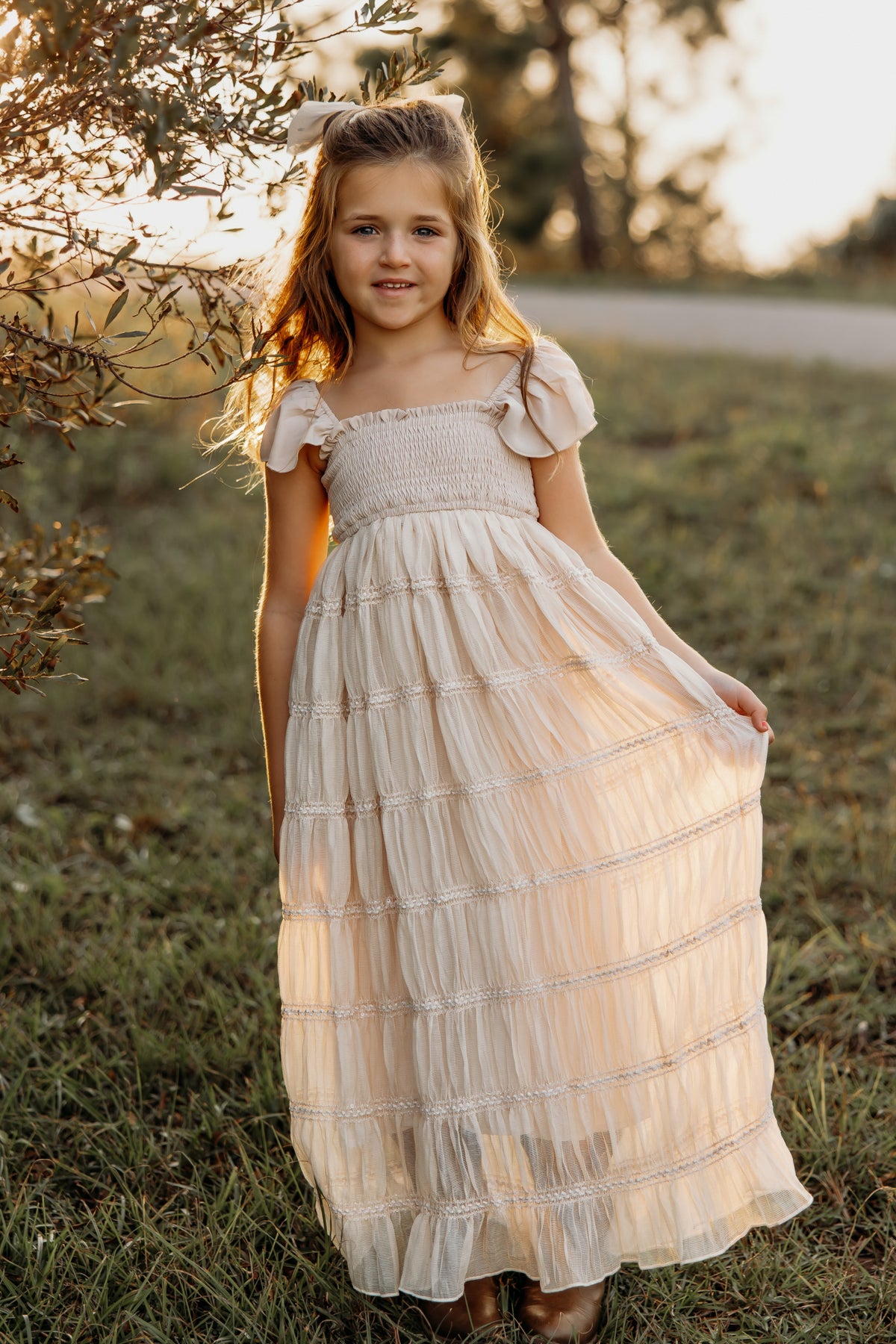 INDIE BLUE Dresses Marabella Dress (natural chiffon)