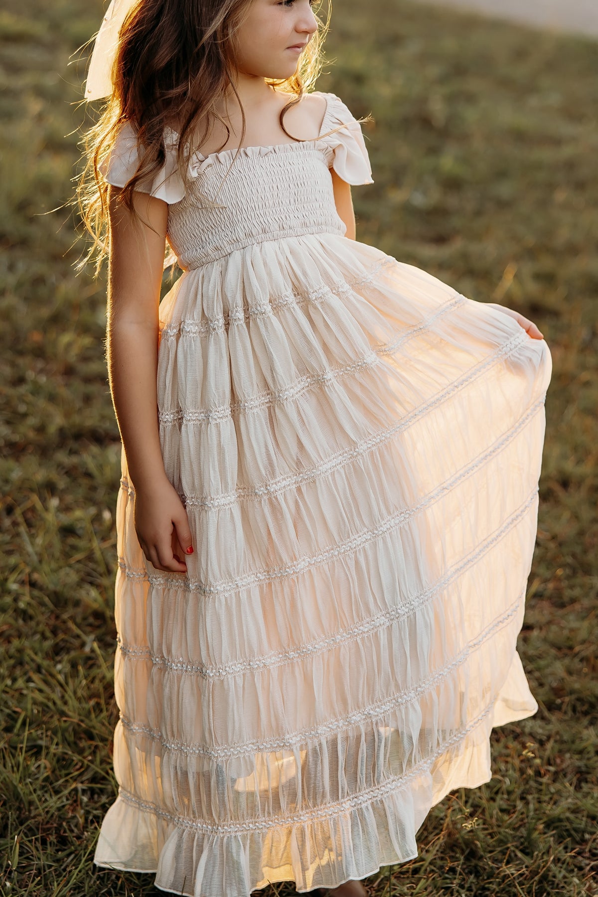 INDIE BLUE Dresses Marabella Dress (natural chiffon)