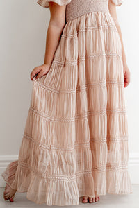 INDIE BLUE Dresses Marabella Dress (soft pink chiffon)