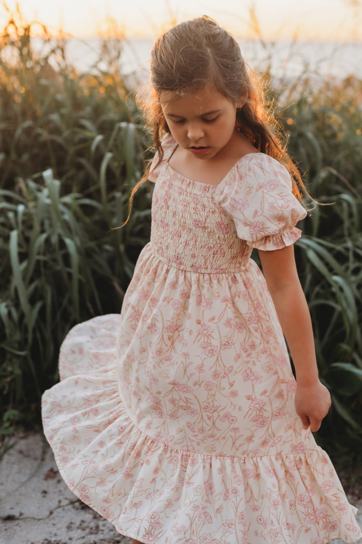 INDIE BLUE Dresses Karina (pink floral) FINAL SALE