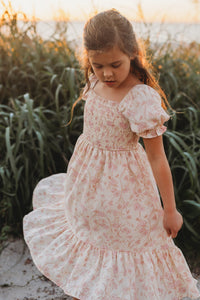 INDIE BLUE Dresses Karina (pink floral) FINAL SALE