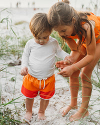INDIE BLUE SWIM Rashguard (bone)