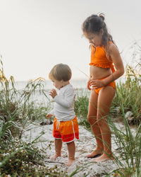 INDIE BLUE SWIM Rashguard (bone)