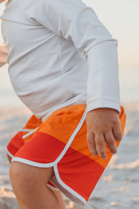 INDIE BLUE SWIM Board Shorts (spice ombre stripe)