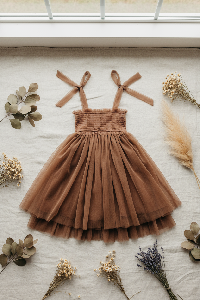 INDIE BLUE Dresses Isa Dress (cedar tulle)