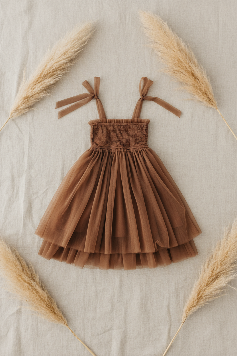 INDIE BLUE Dresses Isa Dress (cedar tulle)