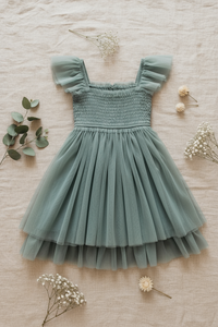 INDIE BLUE Dresses Juliet Dress (soft teal tulle)