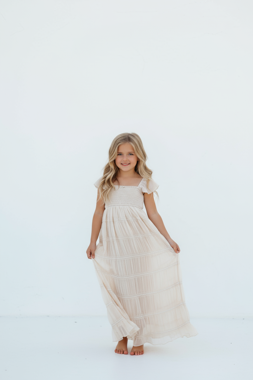 INDIE BLUE Dresses Marabella Dress (natural chiffon)