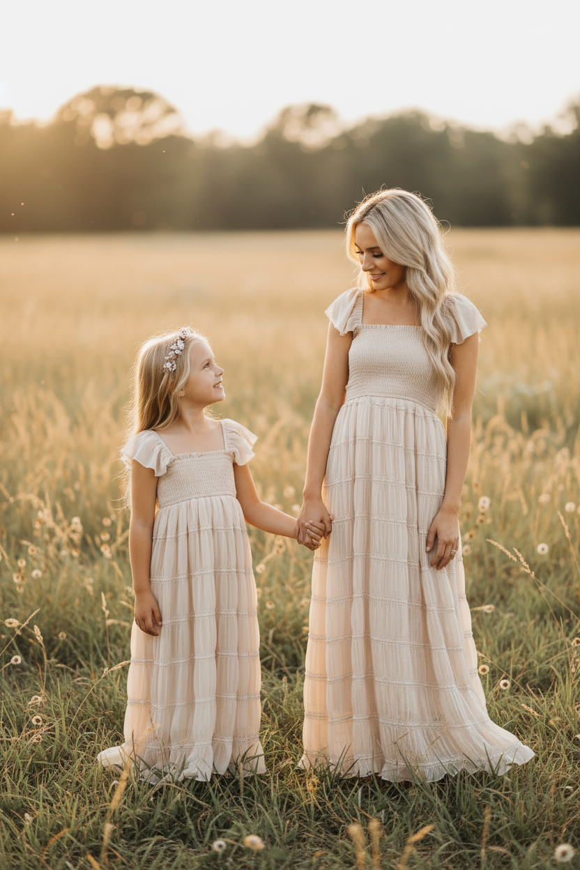 INDIE BLUE Dresses Marabella Dress (natural chiffon)