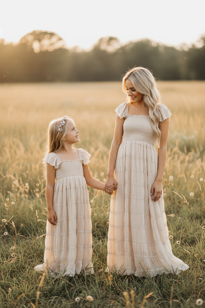 INDIE BLUE Dresses Marabella Dress (natural chiffon)