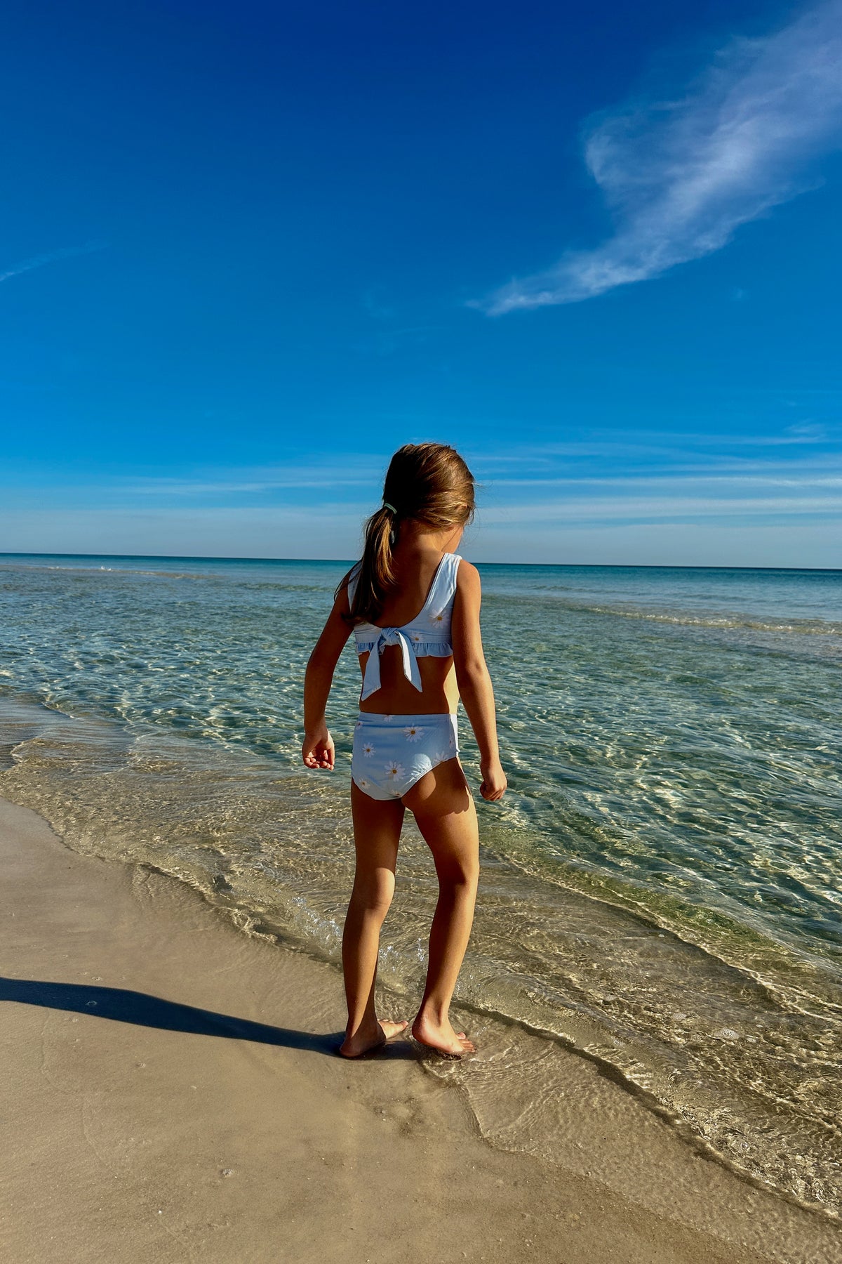 INDIE BLUE SWIM Scoopback Set (daisy) FINAL SALE