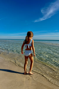 INDIE BLUE SWIM Scoopback Set (daisy) FINAL SALE
