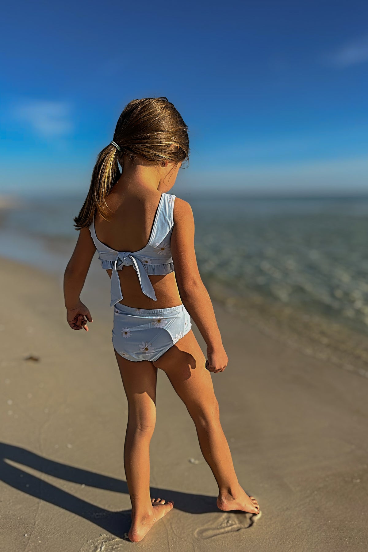 INDIE BLUE SWIM Scoopback Set (daisy) FINAL SALE