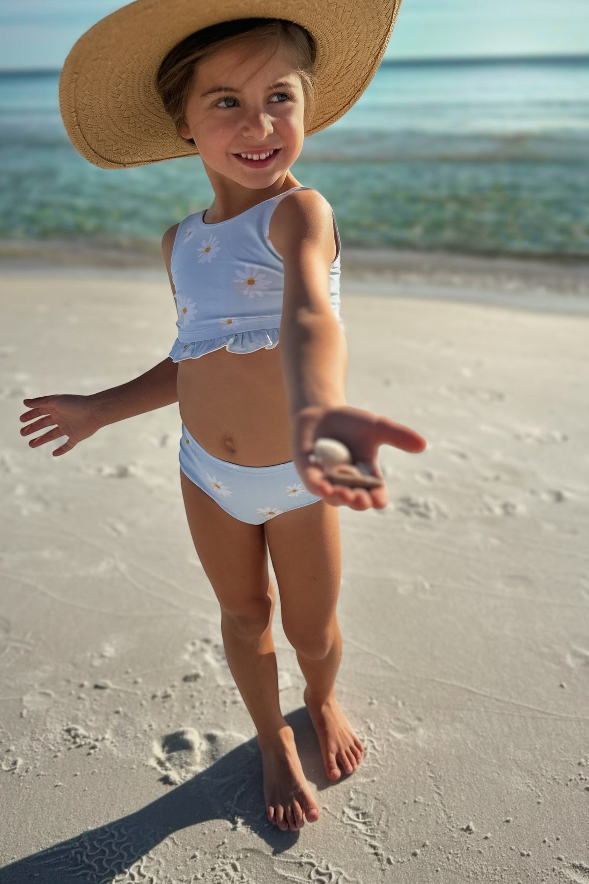 INDIE BLUE SWIM Scoopback Set (daisy) FINAL SALE