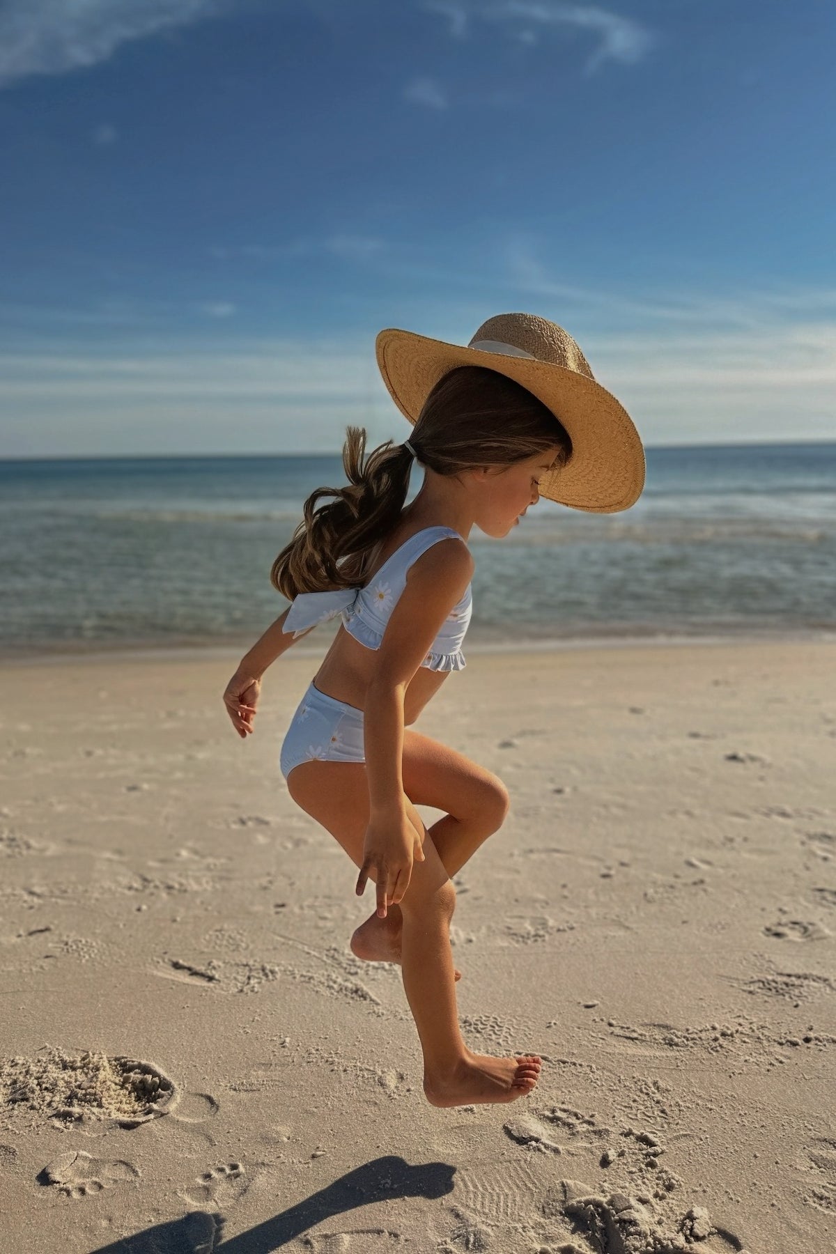 INDIE BLUE SWIM Scoopback Set (daisy) FINAL SALE