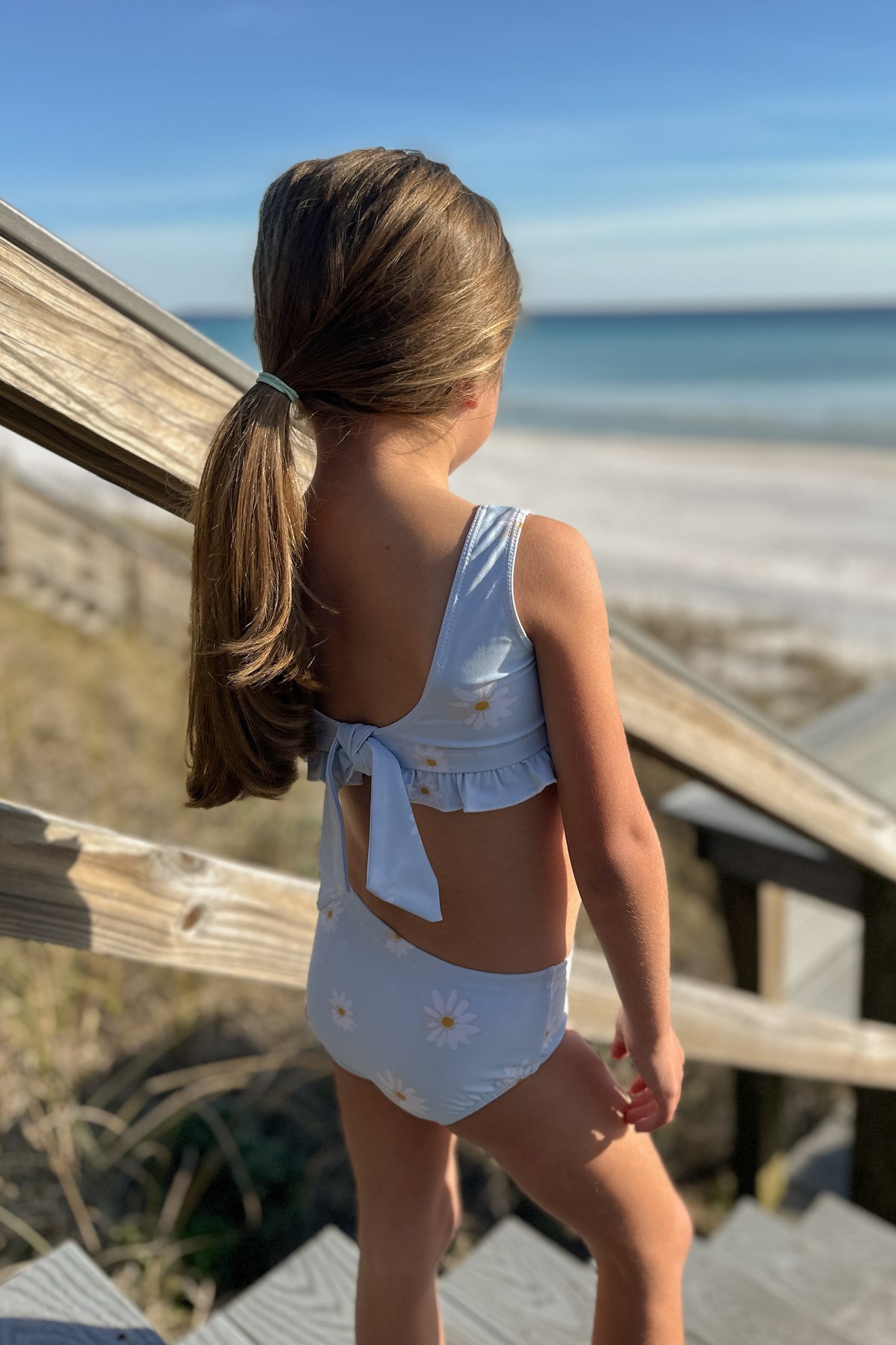 INDIE BLUE SWIM Scoopback Set (daisy) FINAL SALE