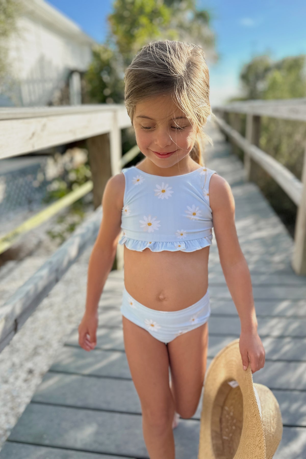INDIE BLUE SWIM Scoopback Set (daisy) FINAL SALE