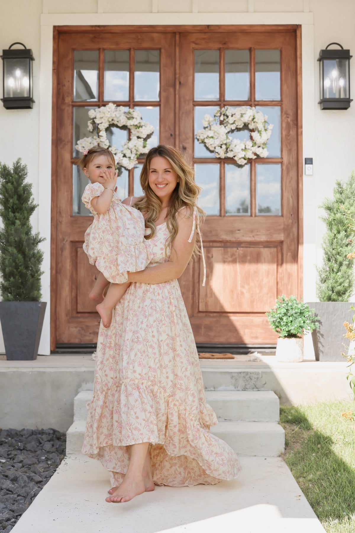 INDIE BLUE Dresses Karina (pink floral) FINAL SALE