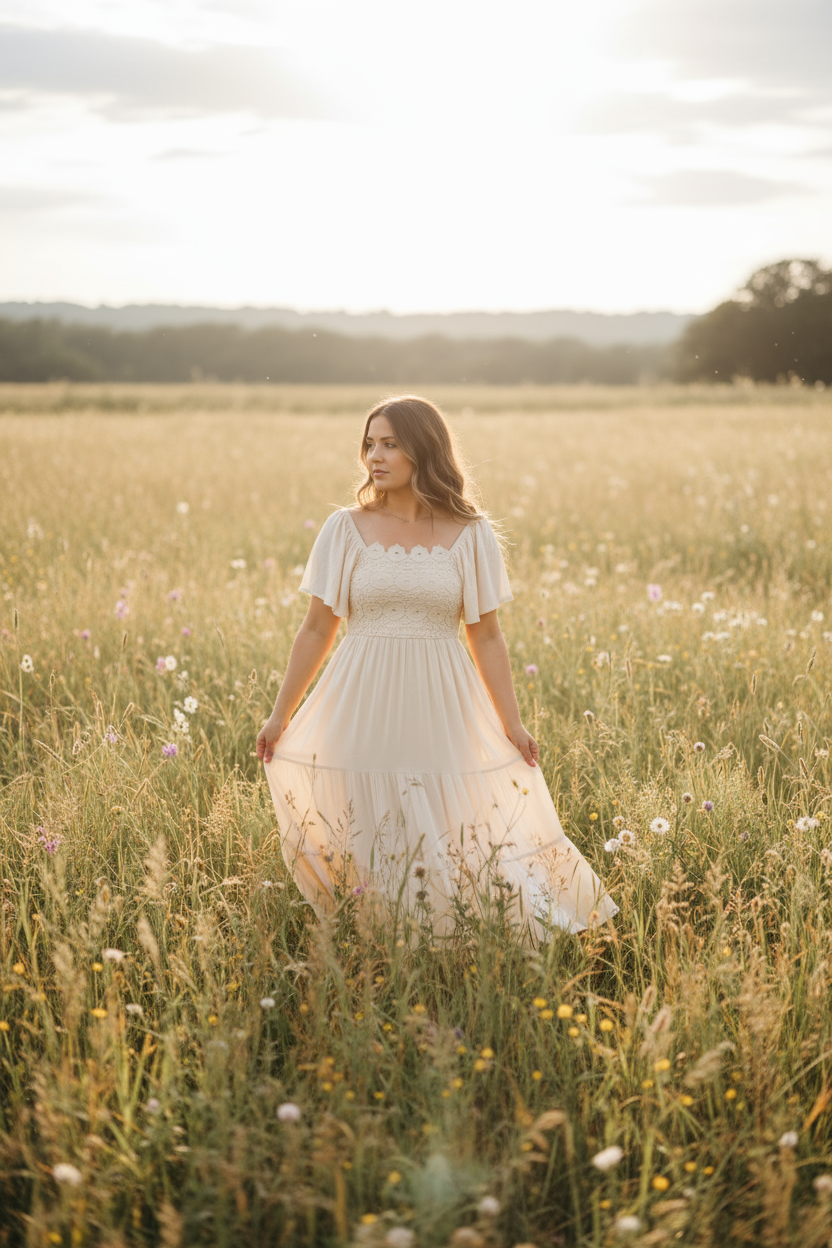 INDIE BLUE Women Women's Winnie Lace Dress (natural)