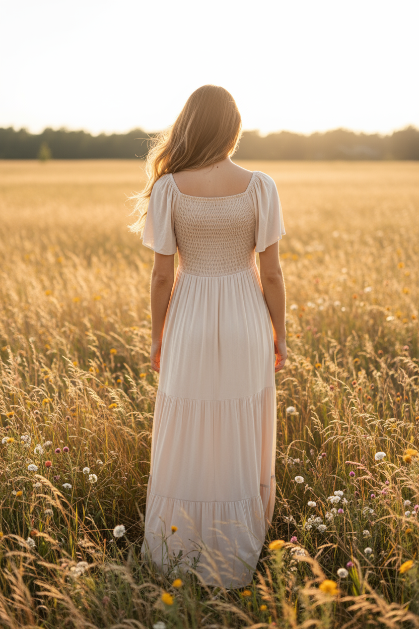 INDIE BLUE Women Women's Winnie Lace Dress (natural)