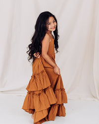 INDIE BLUE Dresses Wendy Dress (clay muslin)