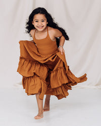 INDIE BLUE Dresses Wendy Dress (clay muslin)