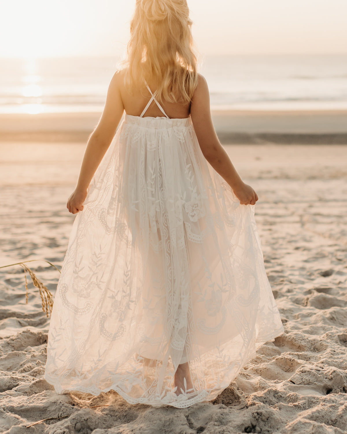 Madeline Lace Dress (white)