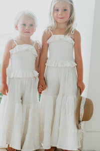 INDIE BLUE Separates Vivi Top (light ivory muslin)