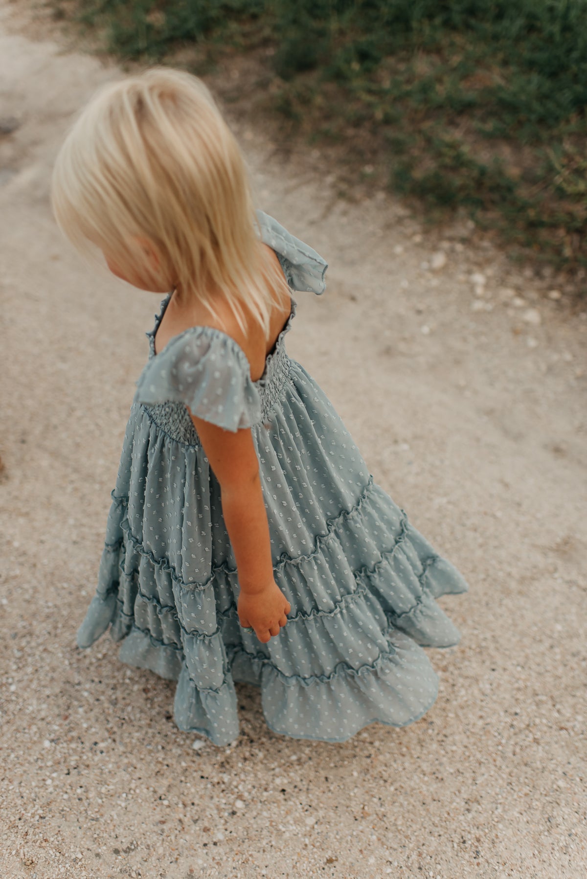 INDIE BLUE Dresses Marabella Dress (blue swiss dot)