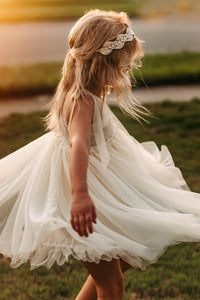 INDIE BLUE Dresses Isa Dress (antique ivory tulle)