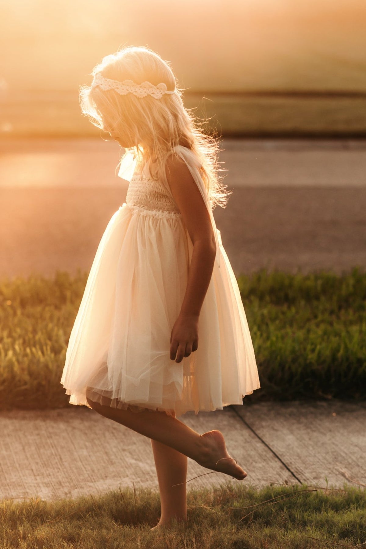 INDIE BLUE Dresses Isa Dress (antique ivory tulle)