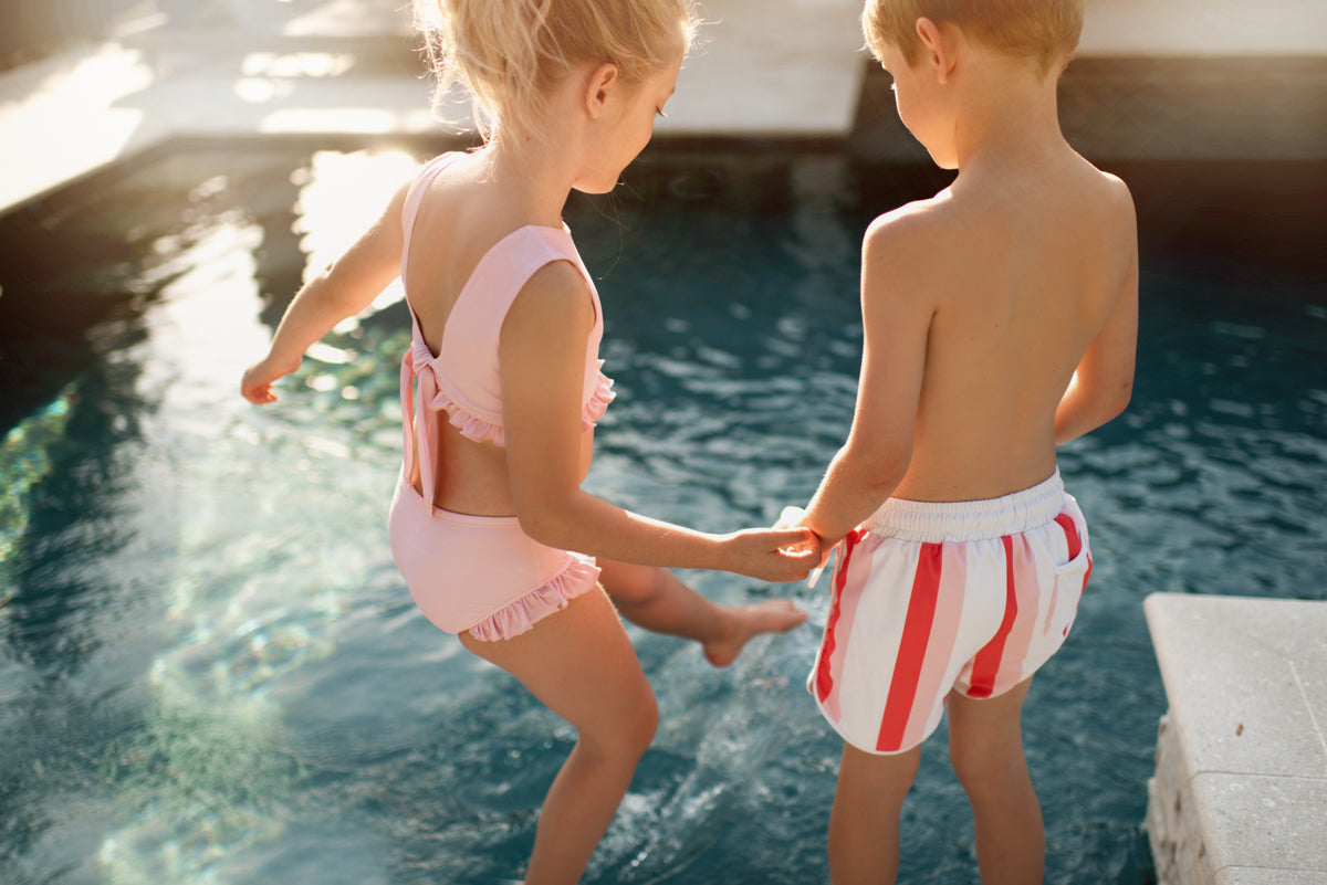 INDIE BLUE SWIM Scoopback Set (pink)