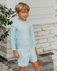 INDIE BLUE SWIM Rashguard (sky) FINAL SALE