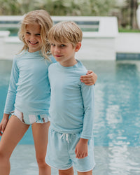 INDIE BLUE SWIM Rashguard (sky) FINAL SALE