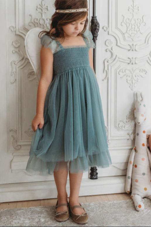 INDIE BLUE Dresses Juliet Dress (soft teal tulle)