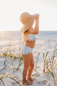 INDIE BLUE SWIM Scoopback Set (rainbow stripe)