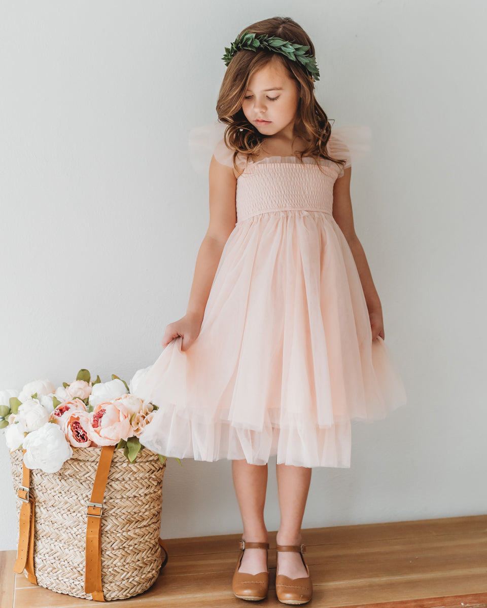 INDIE BLUE Dresses Juliet Dress (blush tulle)