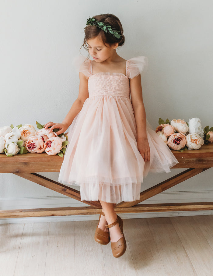 INDIE BLUE Dresses Juliet Dress (blush tulle)