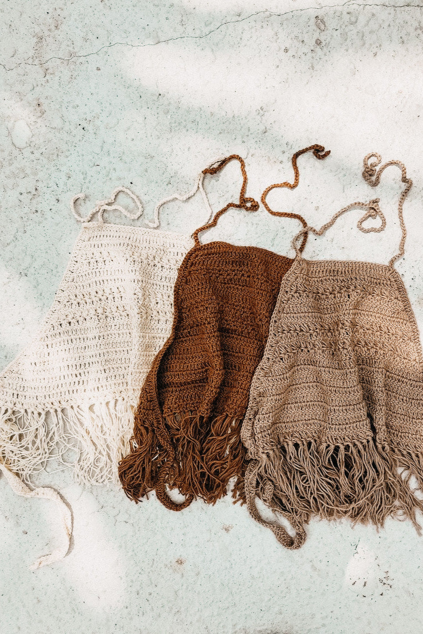 INDIE BLUE Accessories Lola Halter (ivory)