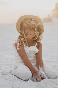 INDIE BLUE Separates Vivi Top (light ivory muslin)