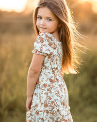 Elle Midi (mocha floral)