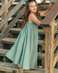 Lucie Dress (soft teal muslin)