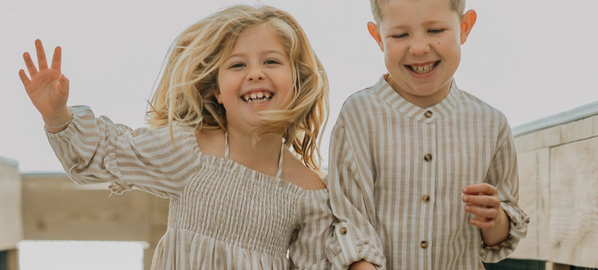 Ty Shirt (driftwood stripe linen)